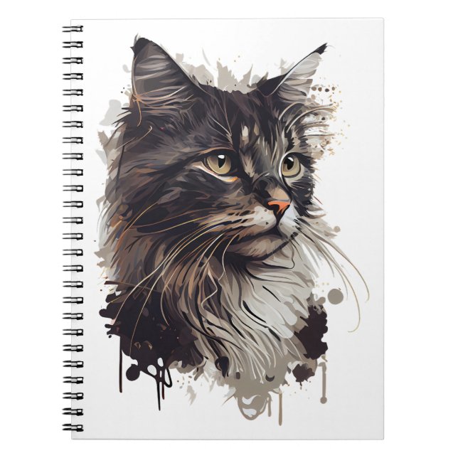 La Elegancia felina en tu vida Anteckningsbok (Framsidan)