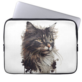 La Elegancia felina en tu vida Laptop Fodral