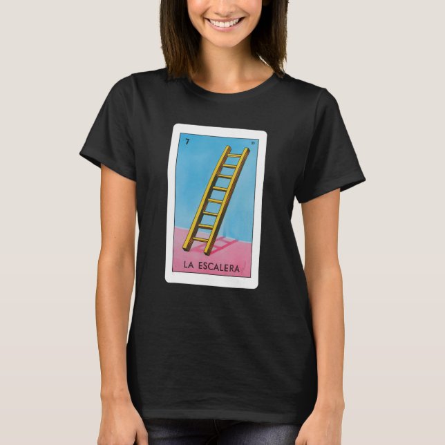 La Escalera Lottery ger det mexikanska ladderkorte T Shirt (Framsida)
