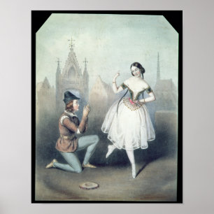 La Esmeralda": Carlotta Grisi & Jules Perrot Poster