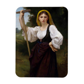 La Faneuse av William-Adolphe Bouguereau Magnet