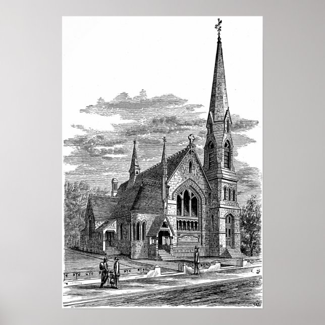 La Farge - Channing Memorial Church Poster (Framsidan)