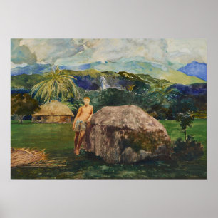 La Farge - chefens Grav 1890 Poster