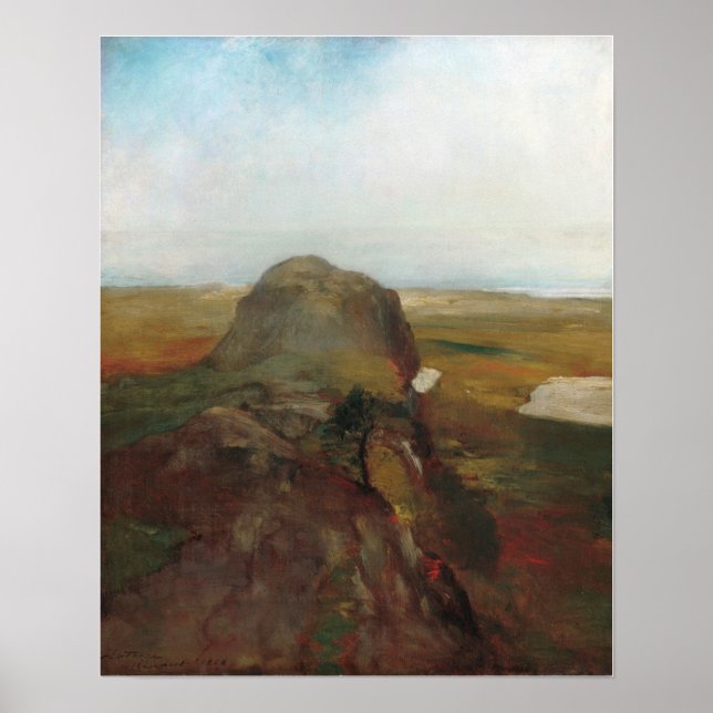 La Farge - Höststudie Utsikt över Hanging Rock Poster (Framsidan)