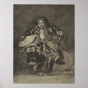 La Farge - Noh Dancer Poster