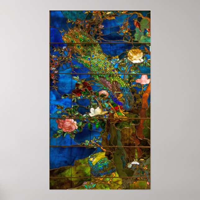 La Farge - Peacocks Poster (Framsidan)