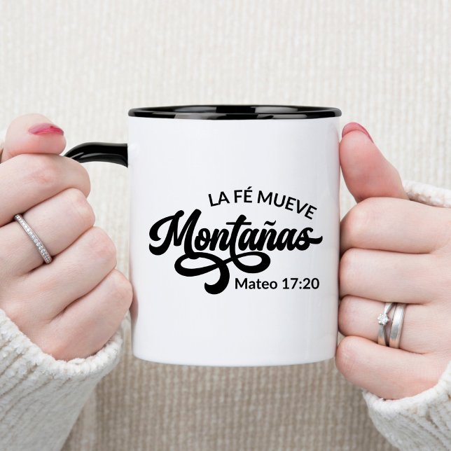 La Fé Mueve Montañas Spansk kristen kaffe Mugg (Skapare uppladdad)