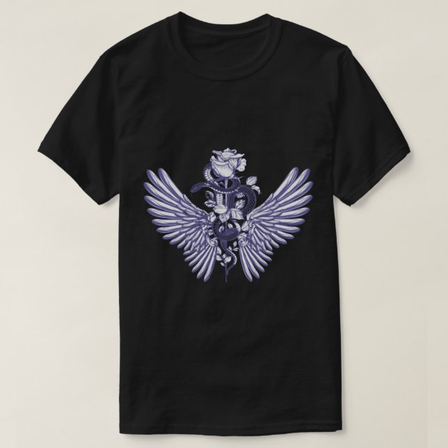 La Femme Beth Dutton Shirt Snake och Ro Mörk Art T (Design framsida)