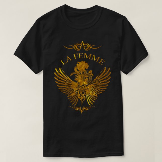 La Femme Beth Dutton Shirt Snake och Ro Mörk Art T (Design framsida)