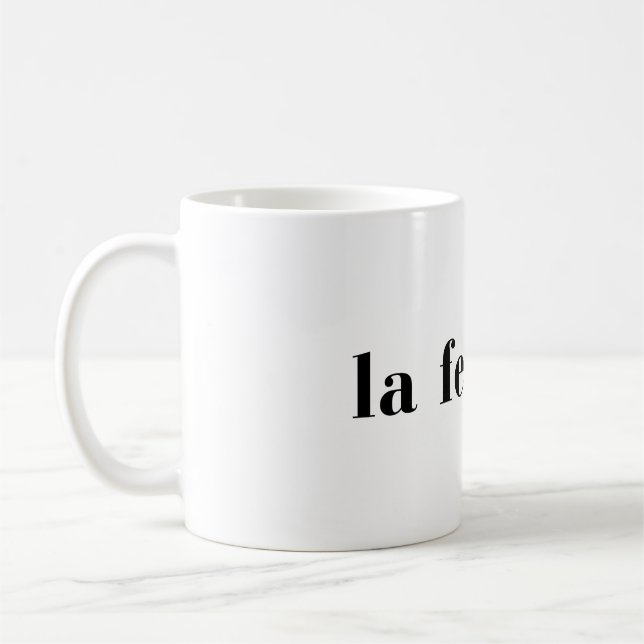 La Femme Chic Kvinnlig Fransk Stil Design Kaffemugg (Vänster)