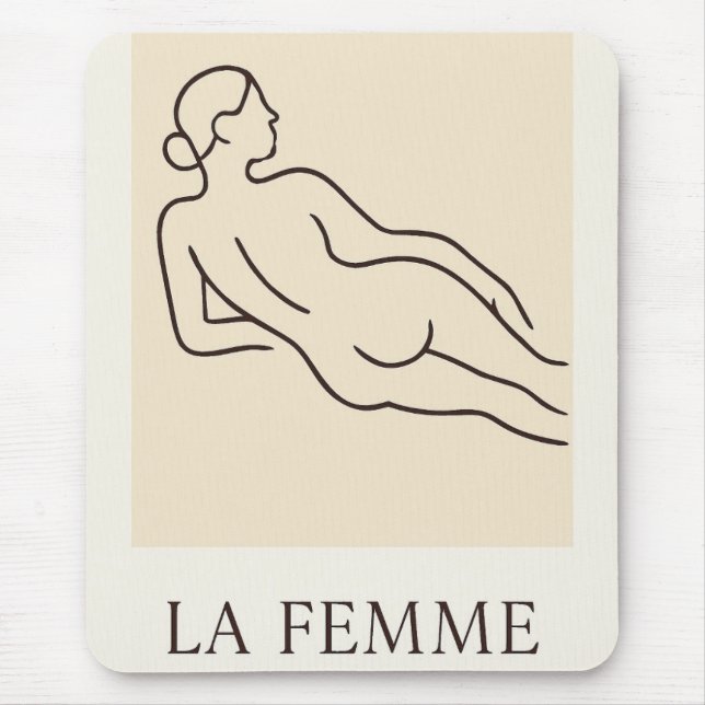 La Femme - Minimalistisk Elegant Musmatta (Framsidan)