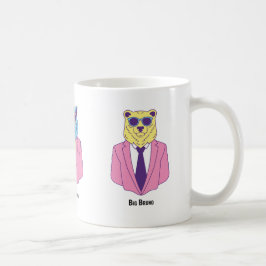 "La Feral Famiglia" - Djurresa i Pinks Kostym Kaffemugg