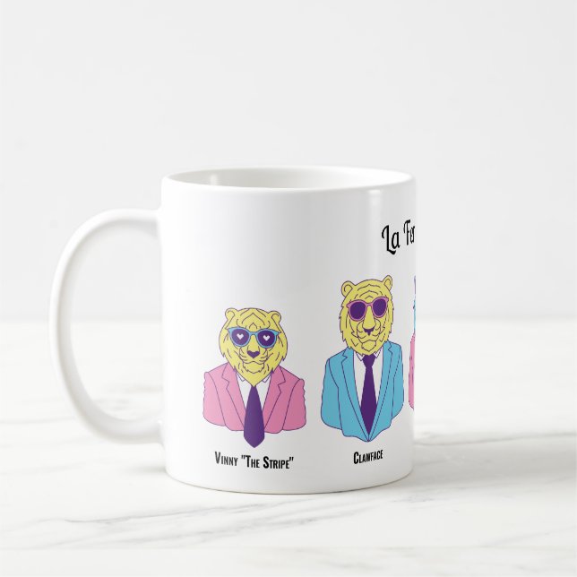 "La Feral Famiglia" - Fullt Animal Crew Kaffemugg (Vänster)