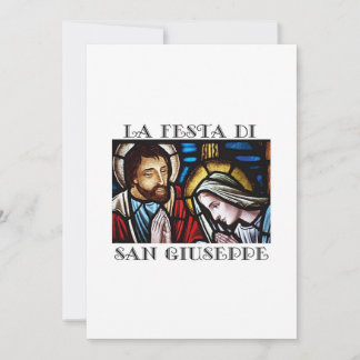 La Festa de San Guiseppe St. Joseph Greeting Card Julkort
