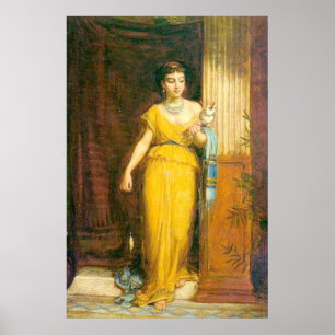 La Fileuse, av John William Waterhouse, 1874 Poster
