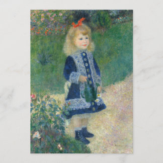 La Fillette à l'arrosoir de Auguste Renoir Inbjudningar