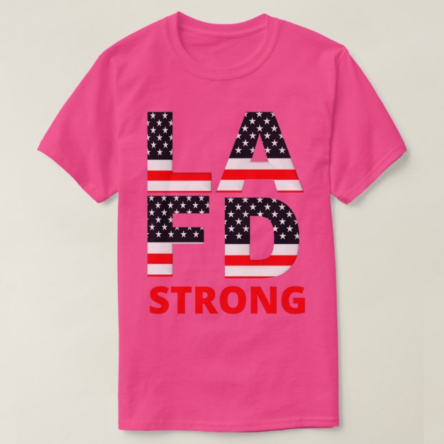LA Fire Department Strong Classic TShirt T Shirt (Design framsida)