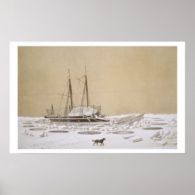 La Fleche vid Kil-Bouroun invaderad av is, nr: Poster (Framsidan)