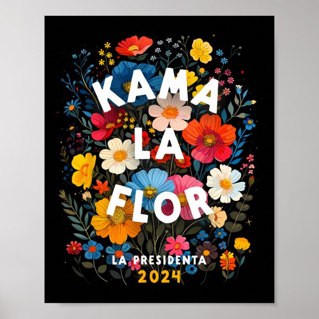 La Flor 2024 Kamala Walz 2024 President Kamala-har Poster (Framsidan)