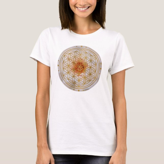 la flor de la vida t shirt (Framsida)