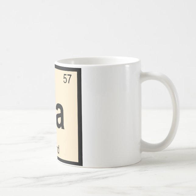 La - Flottkemi Periodiska Systemet Symbol Kaffemugg (Höger)