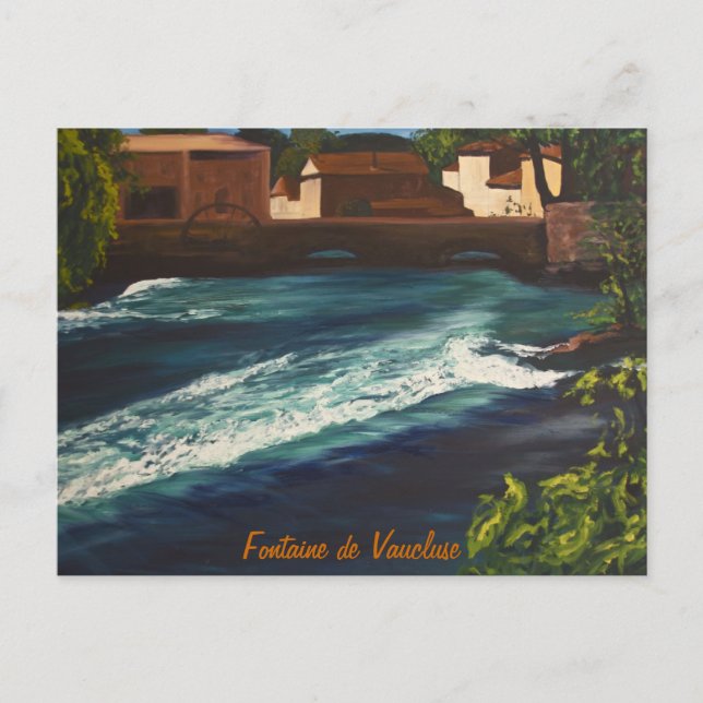 la Fontaine de Vaucluse Vykort (Framsida)