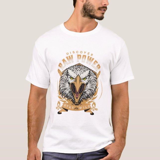 La Force Brute Citation Inspiration Message Phrase T Shirt (Framsida)