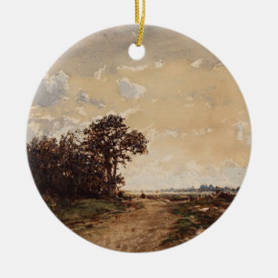 La Forêt De Fontainebleau Aux Environs De Barbizon Julgransprydnad Keramik
