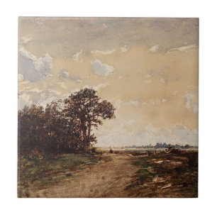 La Forêt De Fontainebleau Aux Environs De Barbizon Kakelplatta