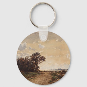 La Forêt De Fontainebleau Aux Environs De Barbizon Nyckelring