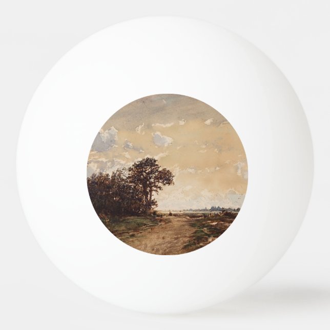 La Forêt De Fontainebleau Aux Environs De Barbizon Pingisboll (Framsidan)