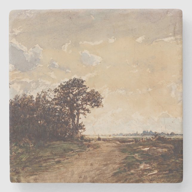 La Forêt De Fontainebleau Aux Environs De Barbizon Stenunderlägg (Framsidan)