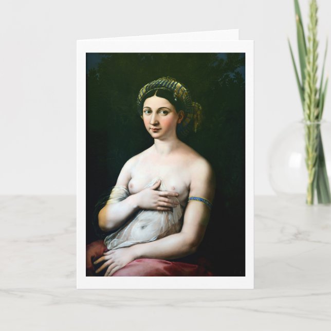 La Fornarina, Raphael Kort (Framsida)