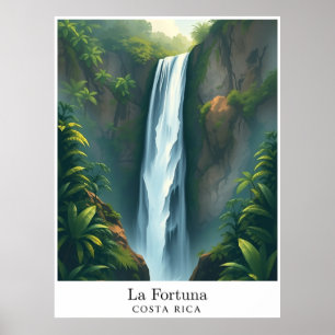 La Fortuna-vattenfallet, Costa Rica – Tropiskt vat Poster