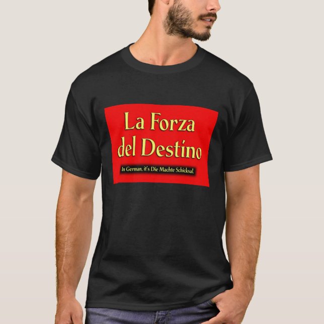 La Forza Del Destino t-skjorta Tee (Framsida)