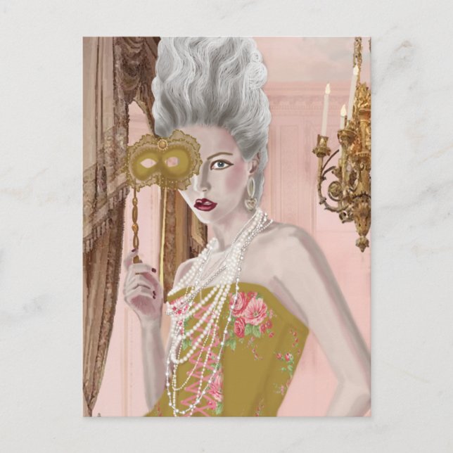 La fråga c'est voulez vous-vykort vykort (Framsida)