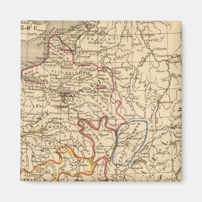 La Frankrike 1270 a 1328 Magnet (Framsidan)