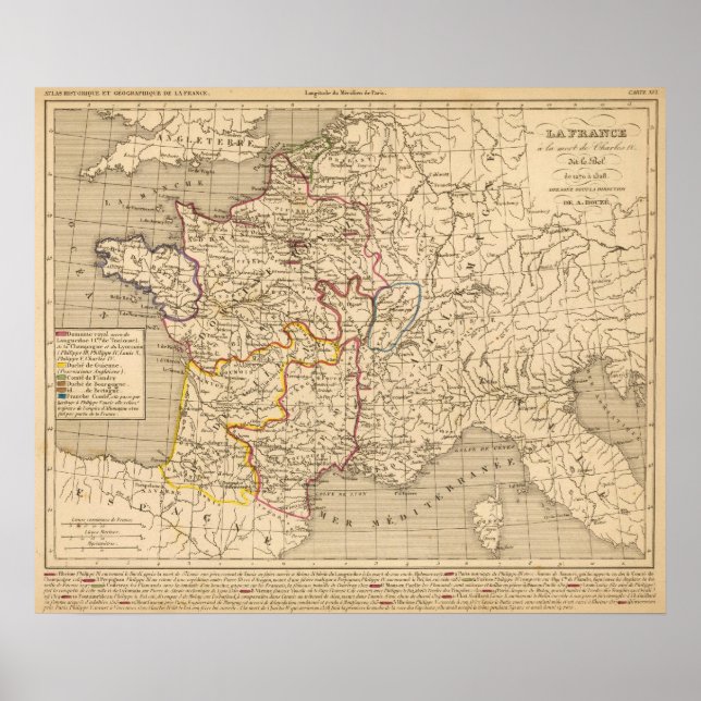 La Frankrike 1270 a 1328 Poster (Framsidan)