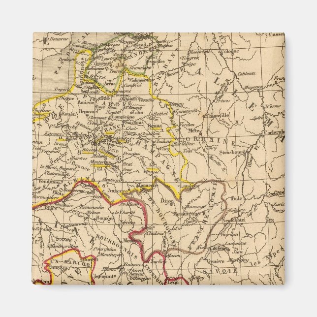 La Frankrike 1380 a 1422 Magnet (Framsidan)