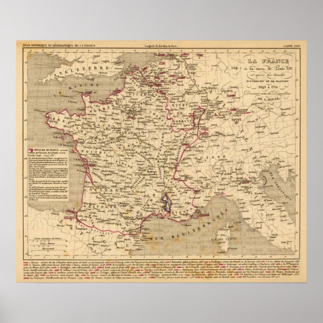 La Frankrike 1643 a 1715 Poster (Framsidan)
