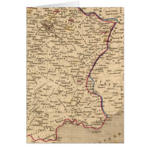 La Frankrike 1814 a 1840 Hälsningskort