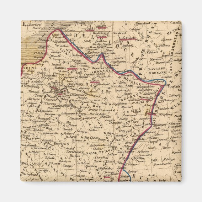 La Frankrike 1814 a 1840 Magnet (Framsidan)