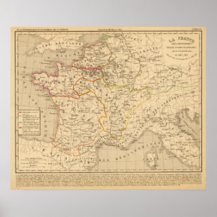 La Frankrike apres la mort de Clothaire 1er Poster