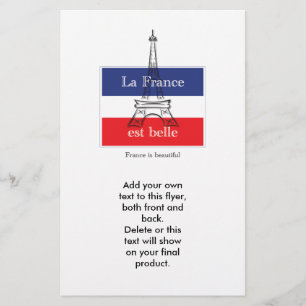 La Frankrike est Belle Flygblad