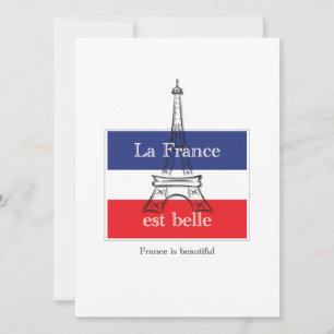 La Frankrike est Belle Inbjudningar