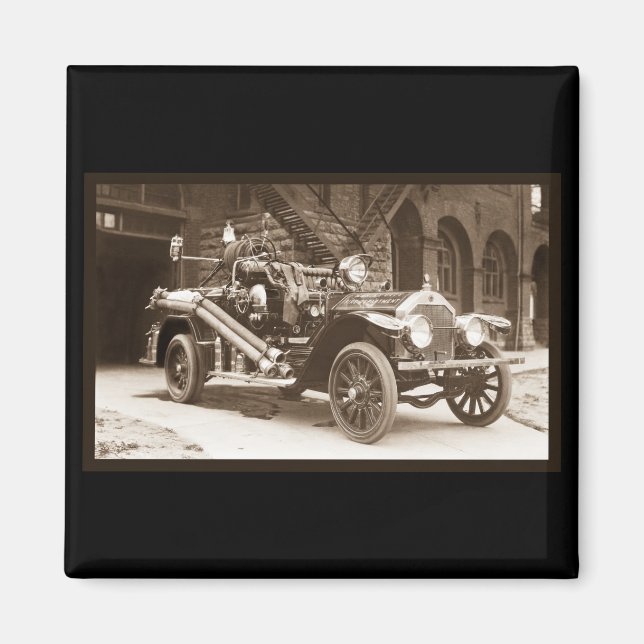 La Frankrike Fire Lastbil 1924 Magnet (Framsidan)