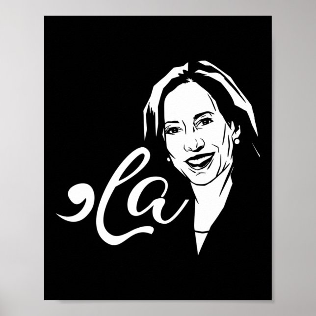 La Funny Kamala Harris Poster (Framsidan)