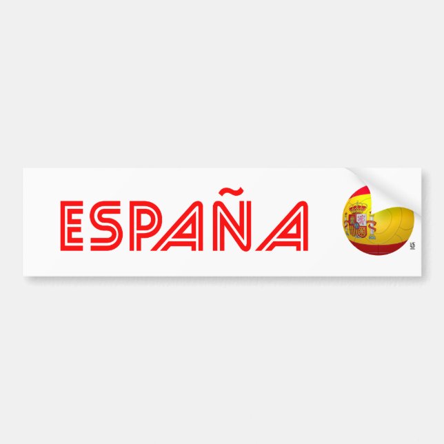 La Furia Roja - Spanien fotboll Bildekal (Framsidan)