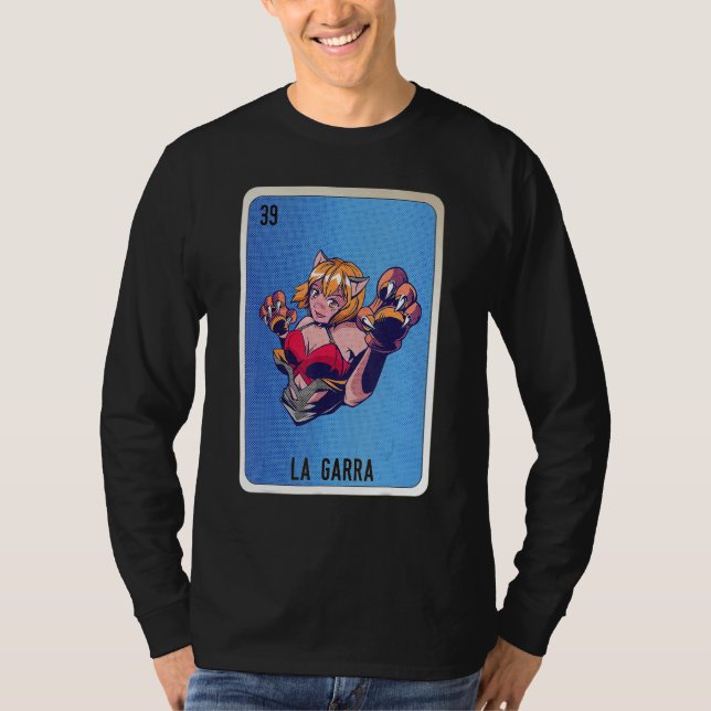 La Garra Mexican Slang Lottery Bingo Cards T Shirt (Framsida)