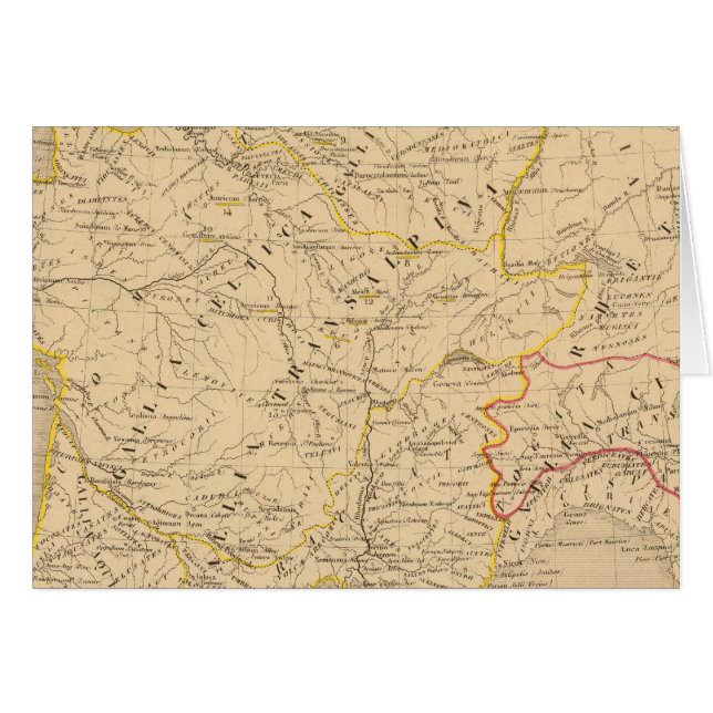 La Gaule Hälsningskort (Framsidan Horizontal)